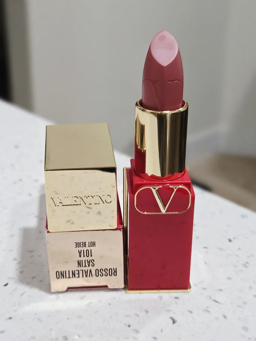 Valentino Women Satin Lipstick - HOT BEIGE 101A